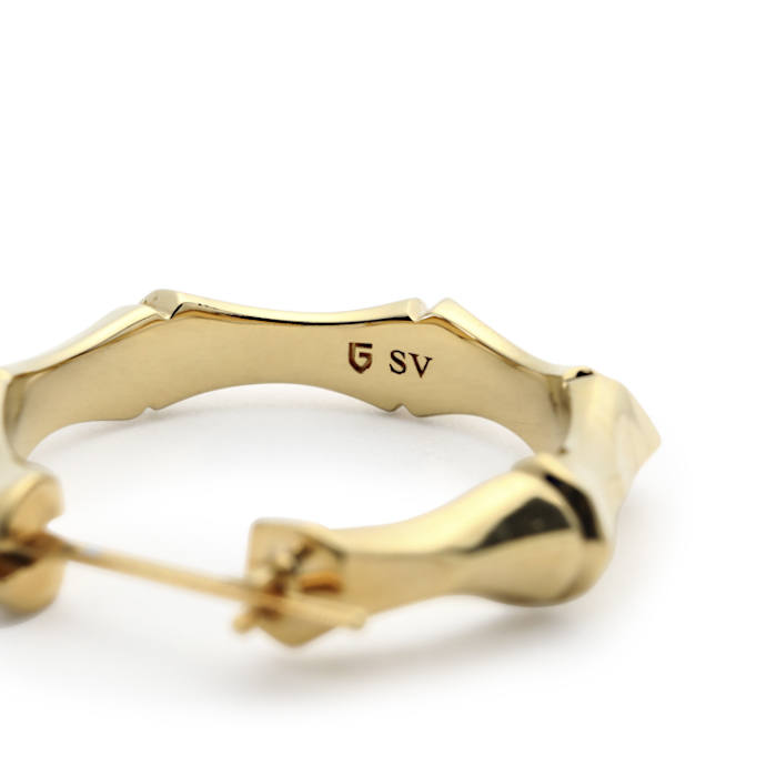 GARNI - Crockery Bamboo Pierce - L / クロッケリー バンブー ピアス