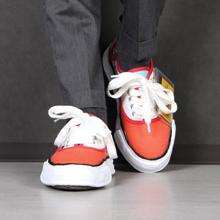 Maison Mihara Yasuhiro Baker Original Sole Printed Canvas Lowcut Sneaker A04fw703 Chemical Conbination