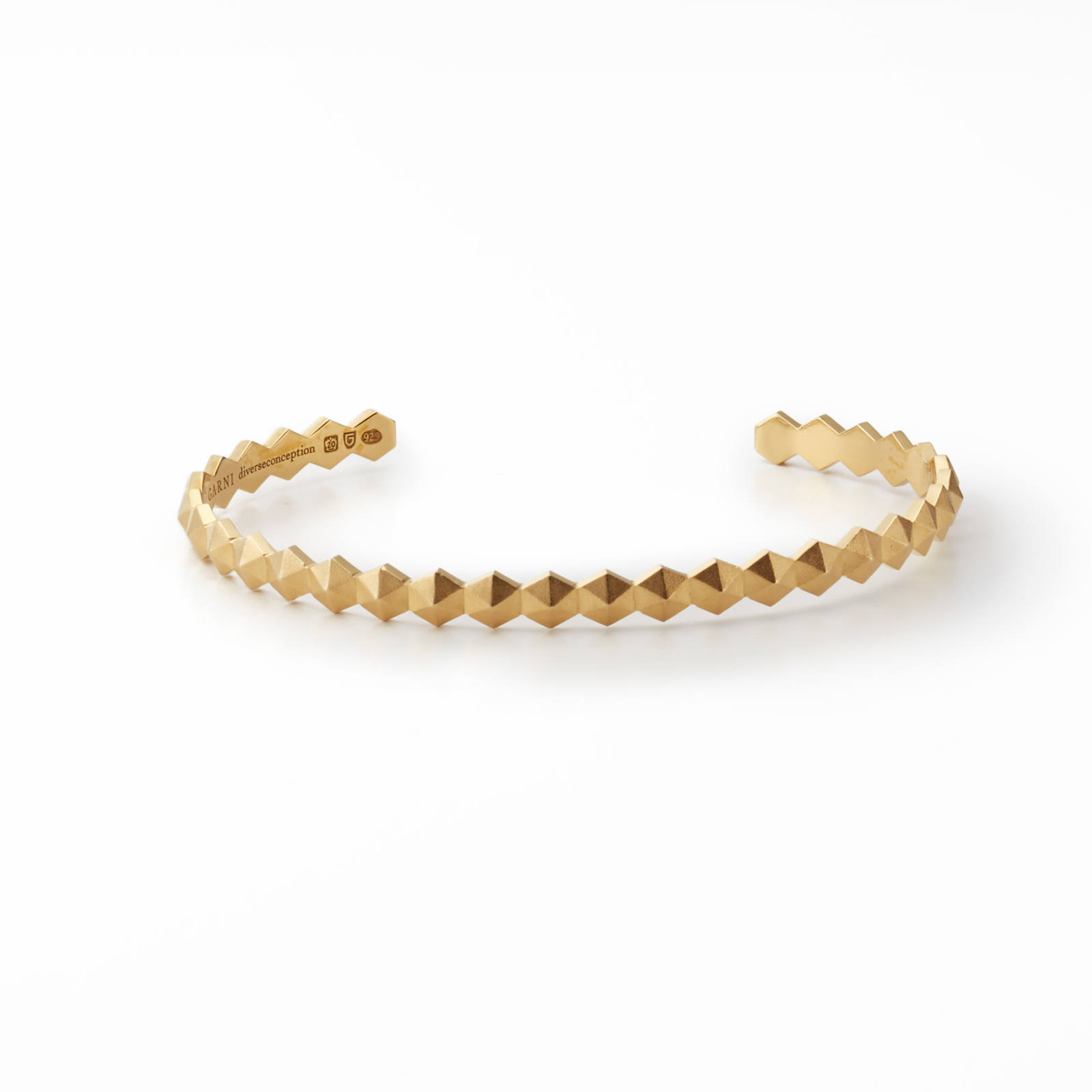 GARNI - Honeycomb Studs Bangle - S / ハニカム スタッズ バングル