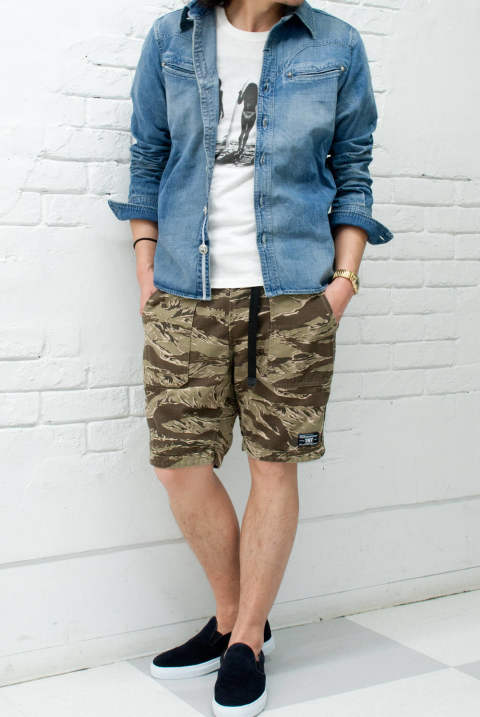 デニムシャツ ショートパンツ 1790 Chemical Conbination